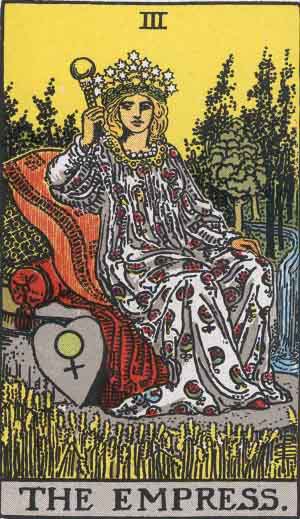 La Emperatriz — Rider-Waite tarot card