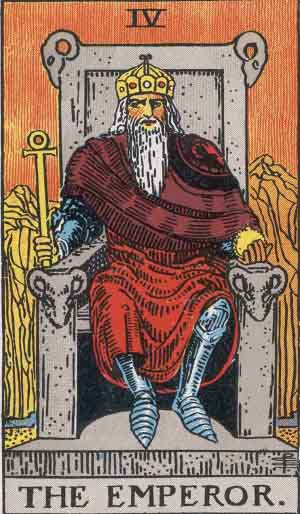 El Emperador — Rider-Waite tarot card