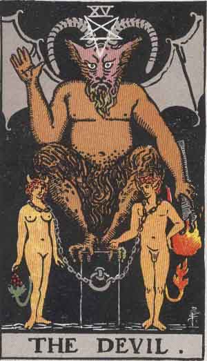 Le Diable — Rider-Waite tarot card