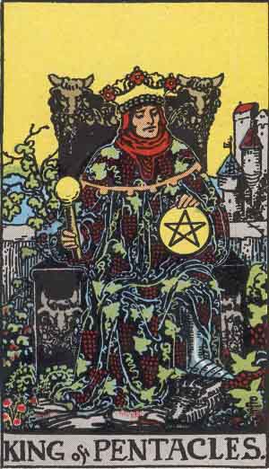 Rey de Oros — Rider-Waite tarot card